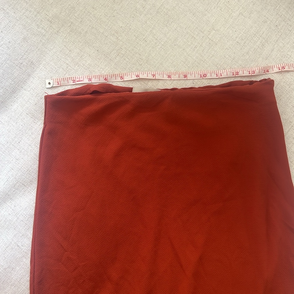 Rust colored midi skirt - Picture 4 of 5